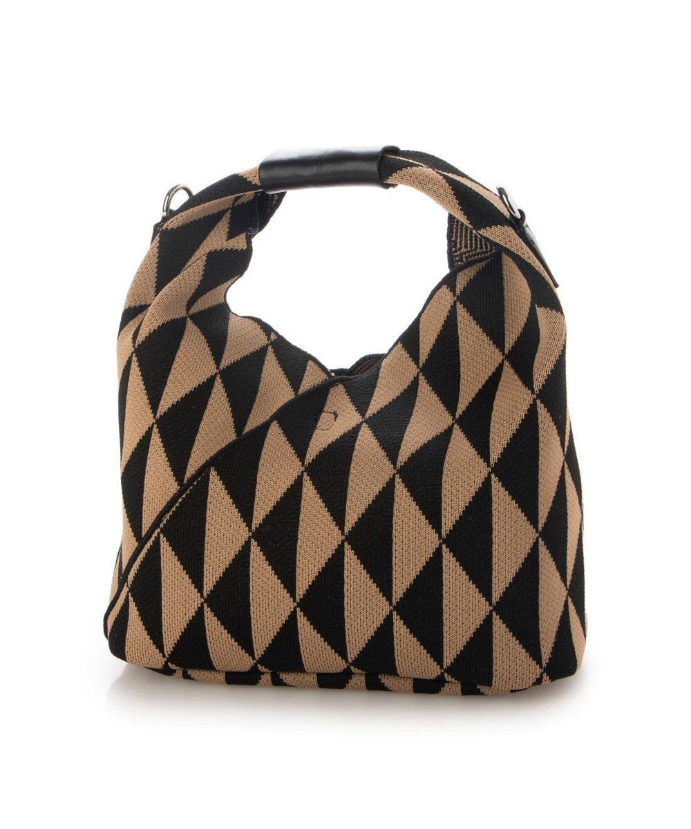 UNBILLION カシュカシュ cachecache ジャガード柄2wayショルダーバッグ 