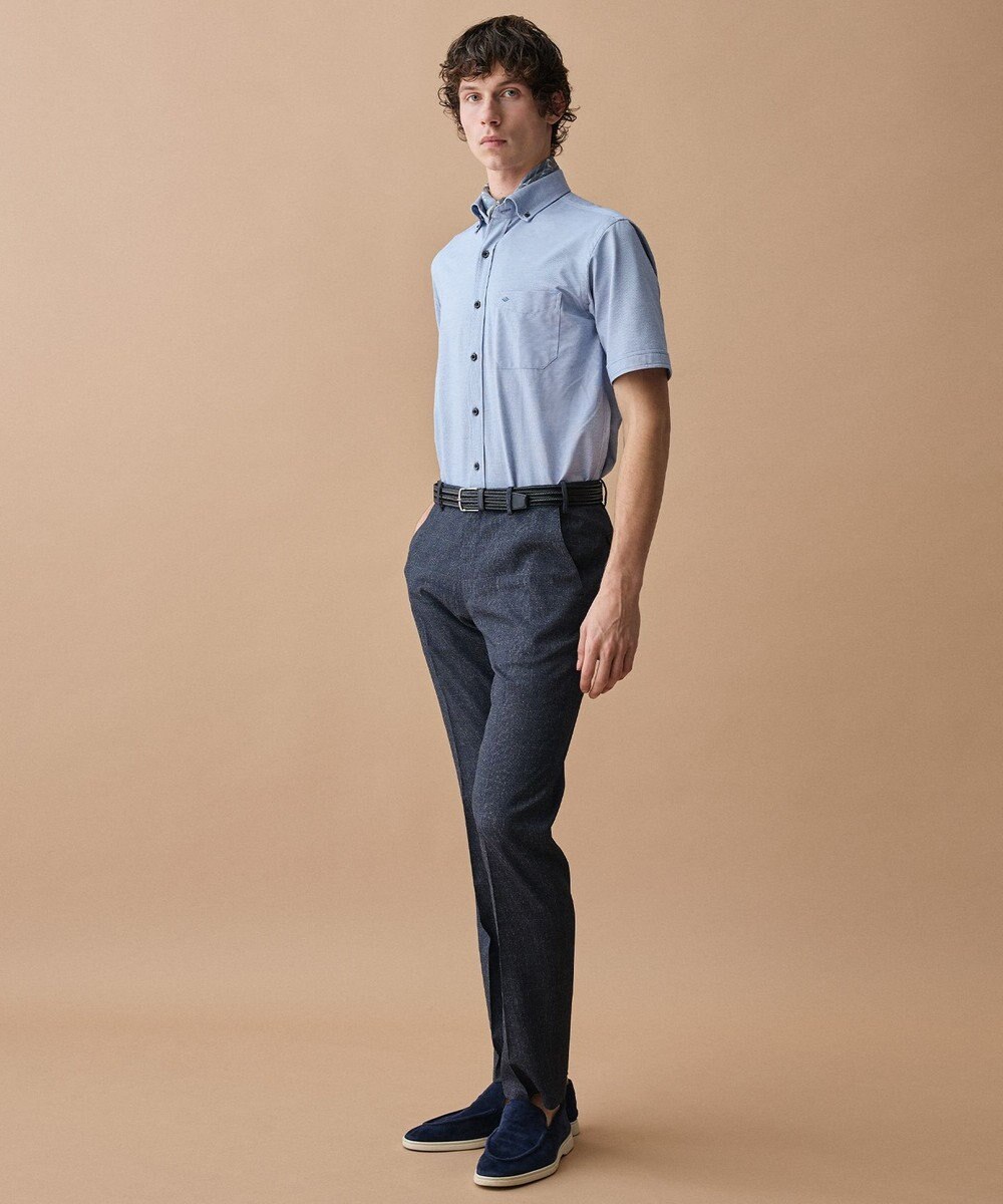 JOSEPH ABBOUD 【ウエストも伸びる!/清涼/軽量/ストレッチ】クールピケストレッチ パンツ 