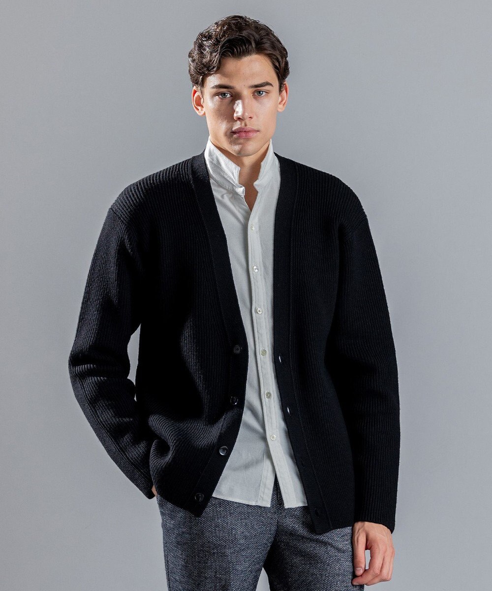 JOSEPH HOMME アコーディオンメリノ　ニットカーディガン 