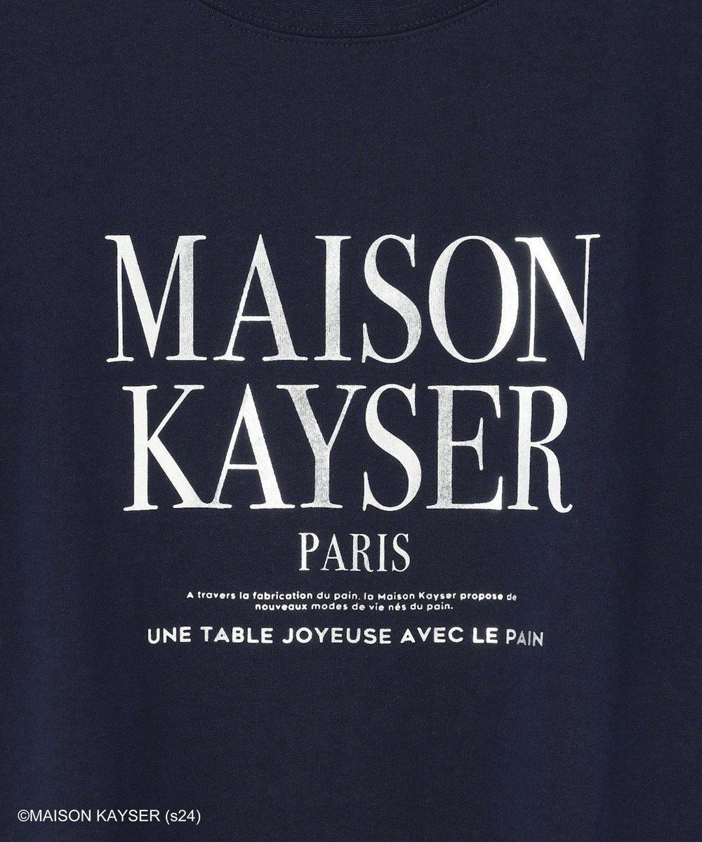 ANY 【MAISON KAYSERコラボ】箔プリントロゴ半袖Tシャツ 