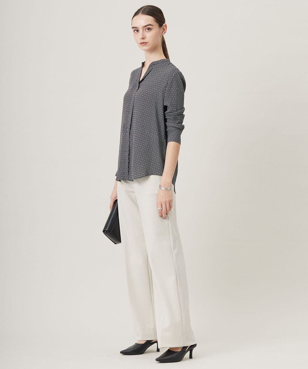 ICB L 【洗える】ミリオーネダンボールニット ワイドストレートパンツ 