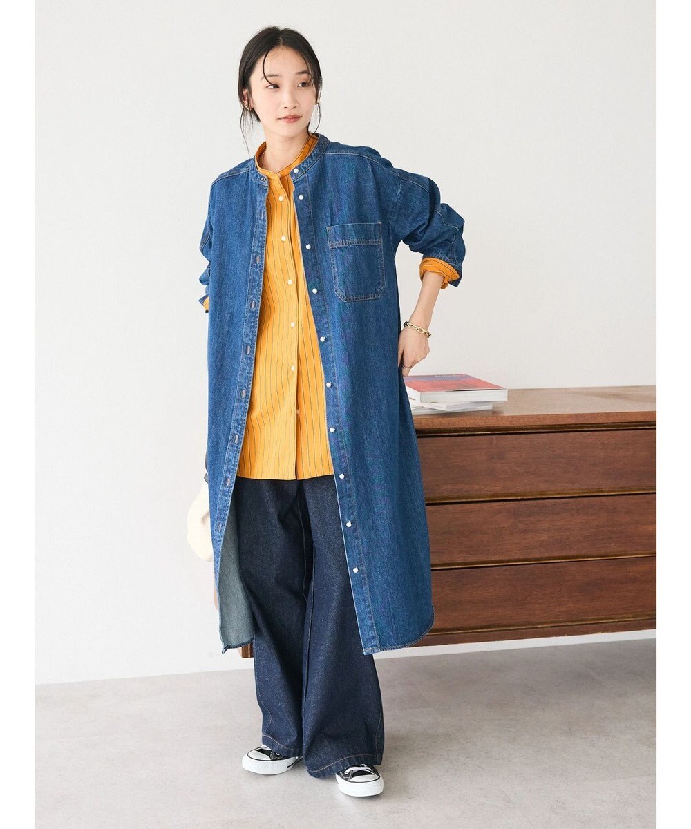 CRAFT STANDARD BOUTIQUE デニムパールボタンワンピース 