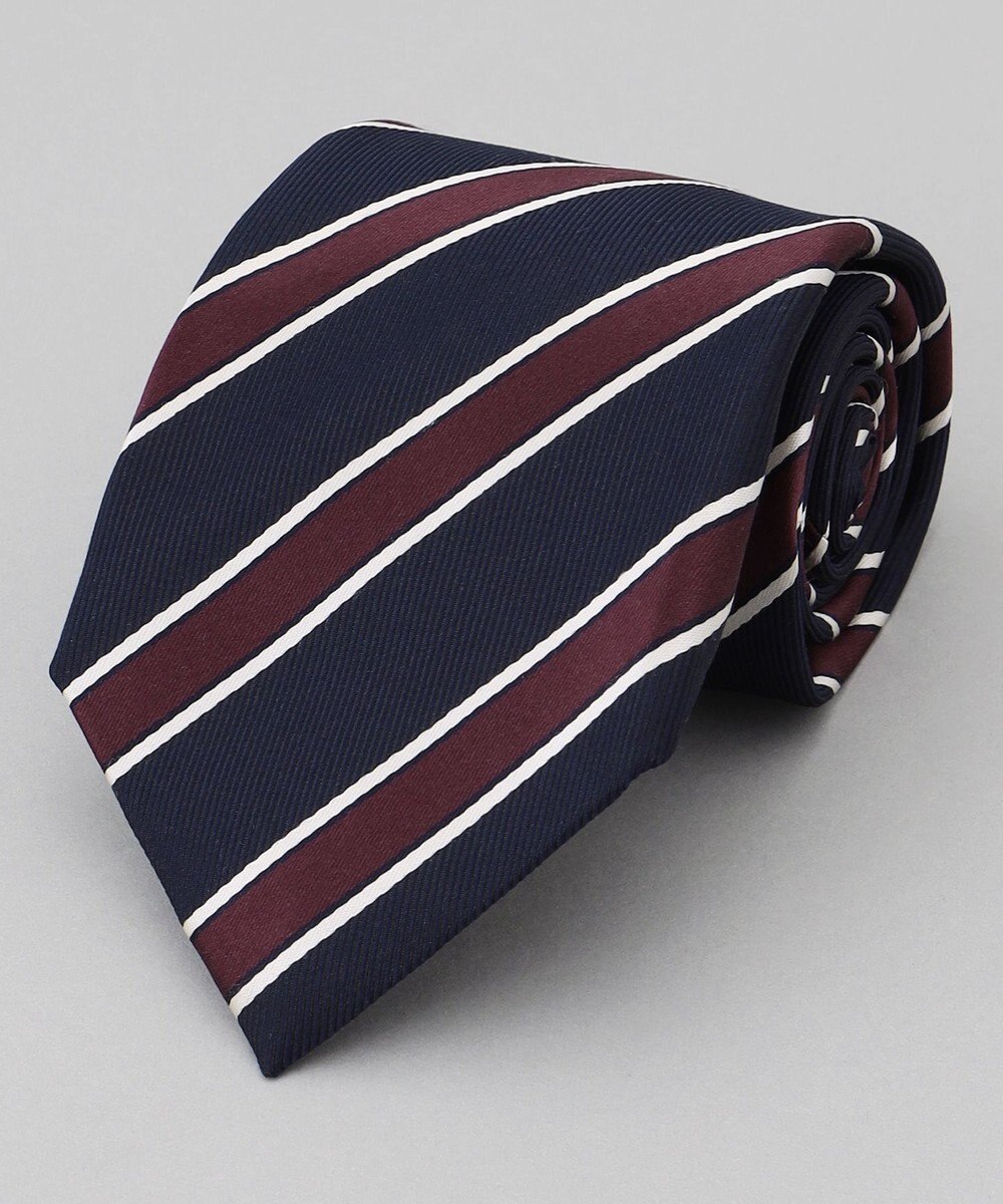 GOTAIRIKU  GOTAIRIKU別注【日本製】シルク ネクタイ_レジメンタル柄 