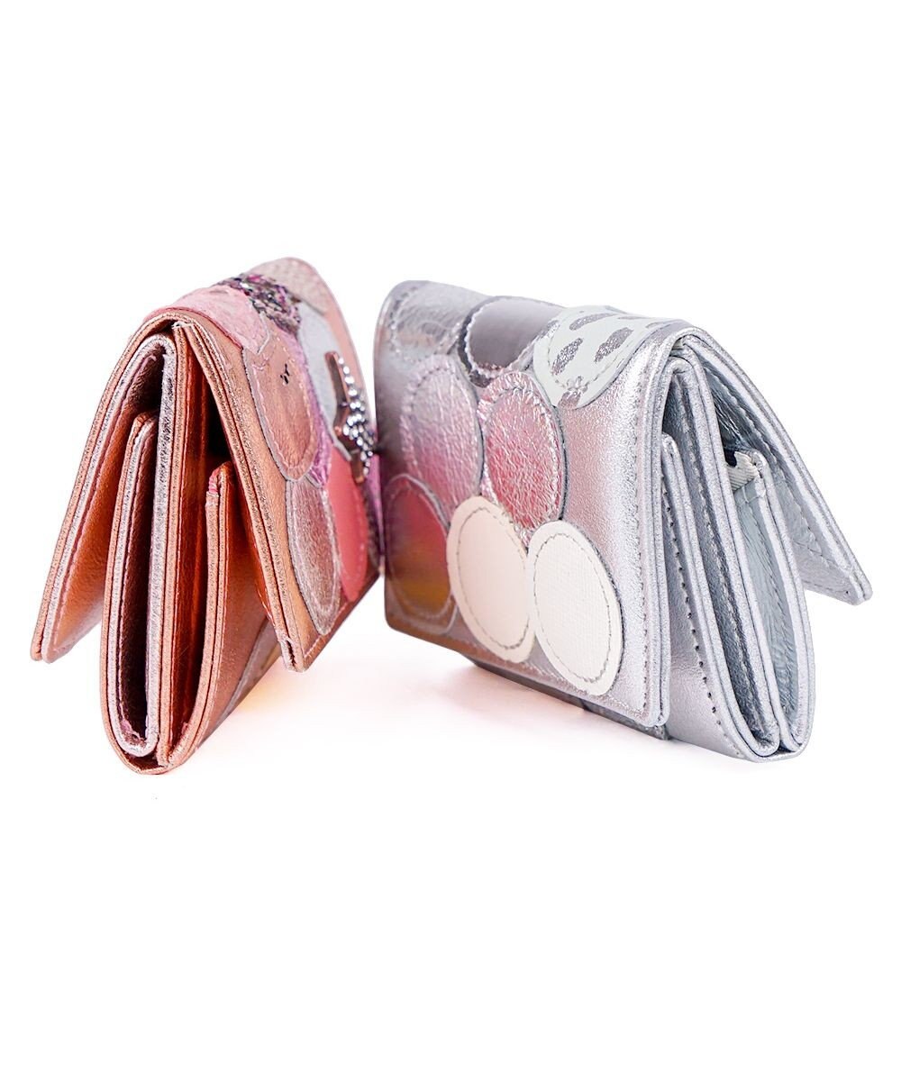 tsumori chisato CARRY 新マルチドット　ミニ財布　3つ折り 【キラキラでかわいい！本革のやわらかな風合い】 