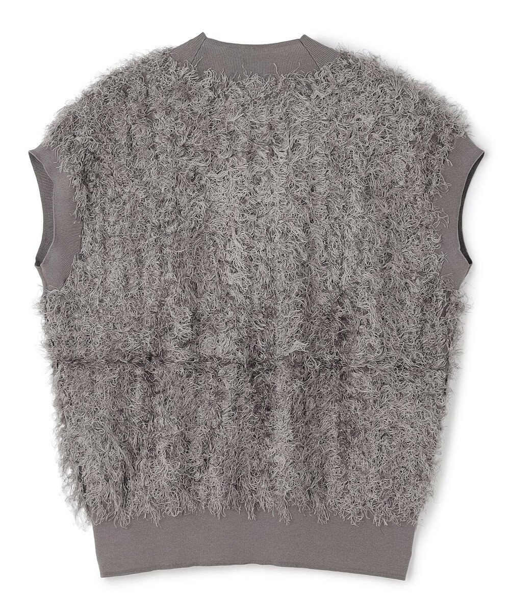 BEIGE， LYCORIS / カットフリンジ Vネックニット 