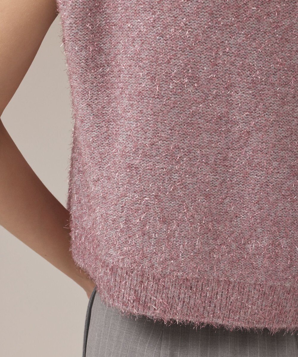 GRACE CONTINENTAL ショートフェザーニットトップ 