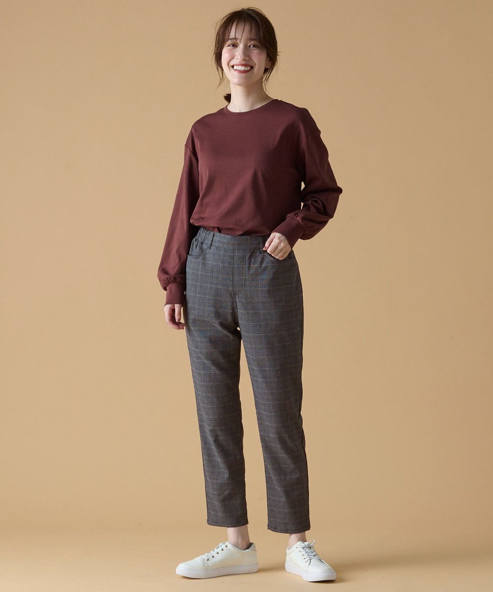 ANY 【UVカット/ウエストゴム/ストレッチ】大人の７daysデイリーパンツ 