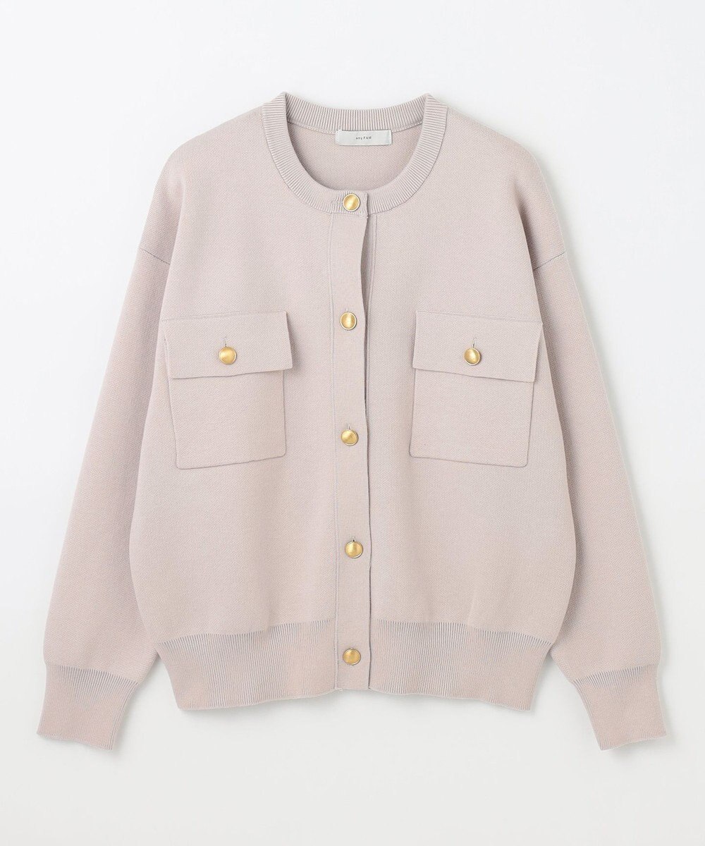 ANY 【洗濯機可】スウェットライクカーディガン 