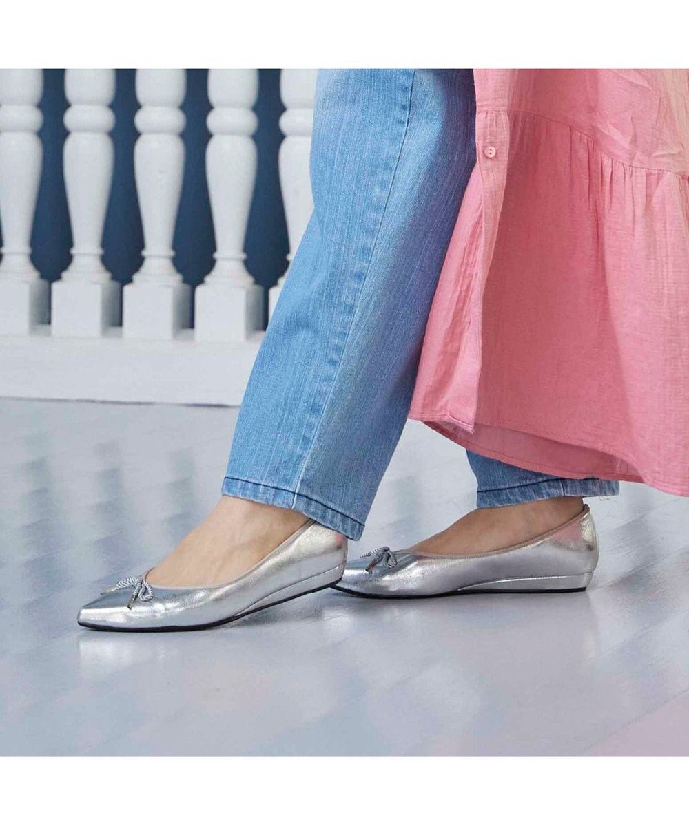 MODE ET JACOMO <MODE ET JACOMO>【レイン対応】リボンバレエシューズ 