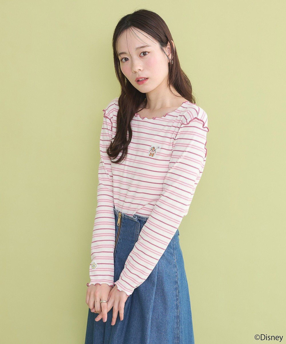 earth music&ecology チップ＆デール／ボーダーメロープルオーバー 