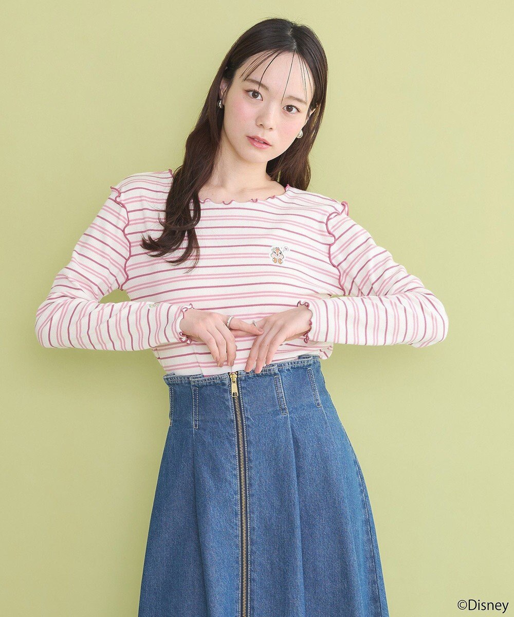 earth music&ecology チップ＆デール／ボーダーメロープルオーバー 