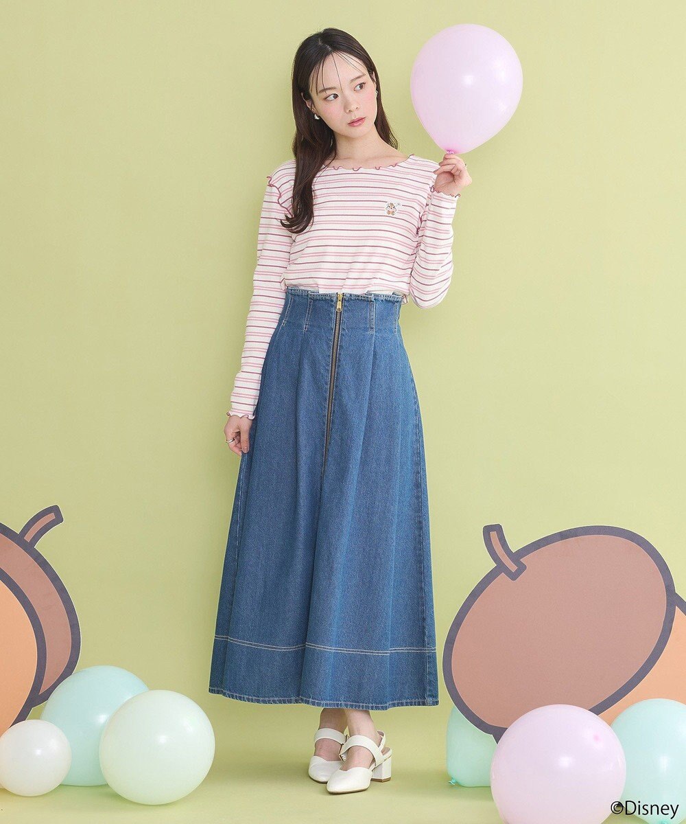 earth music&ecology チップ＆デール／ボーダーメロープルオーバー 