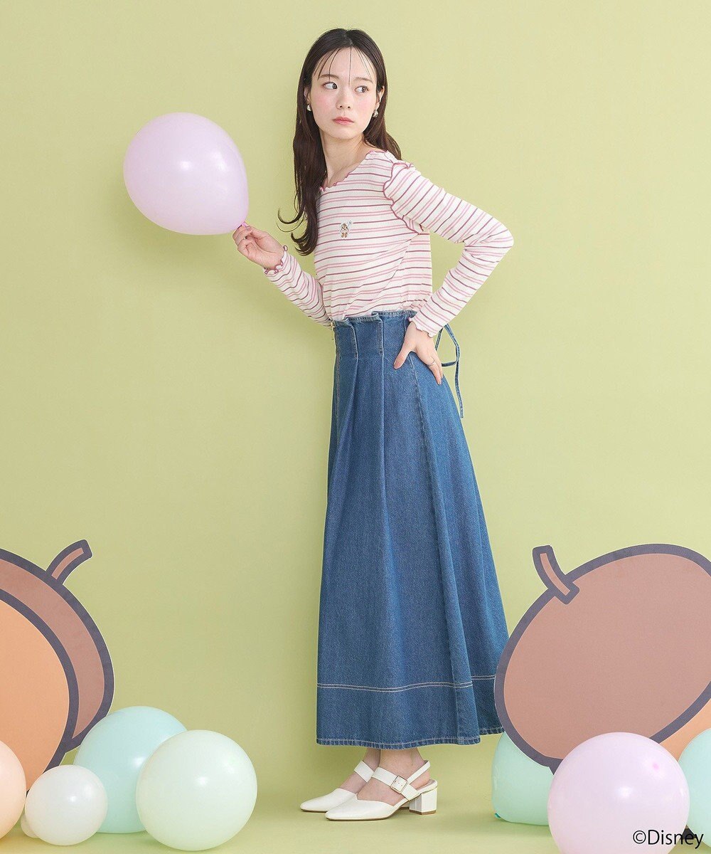 earth music&ecology チップ＆デール／ボーダーメロープルオーバー 