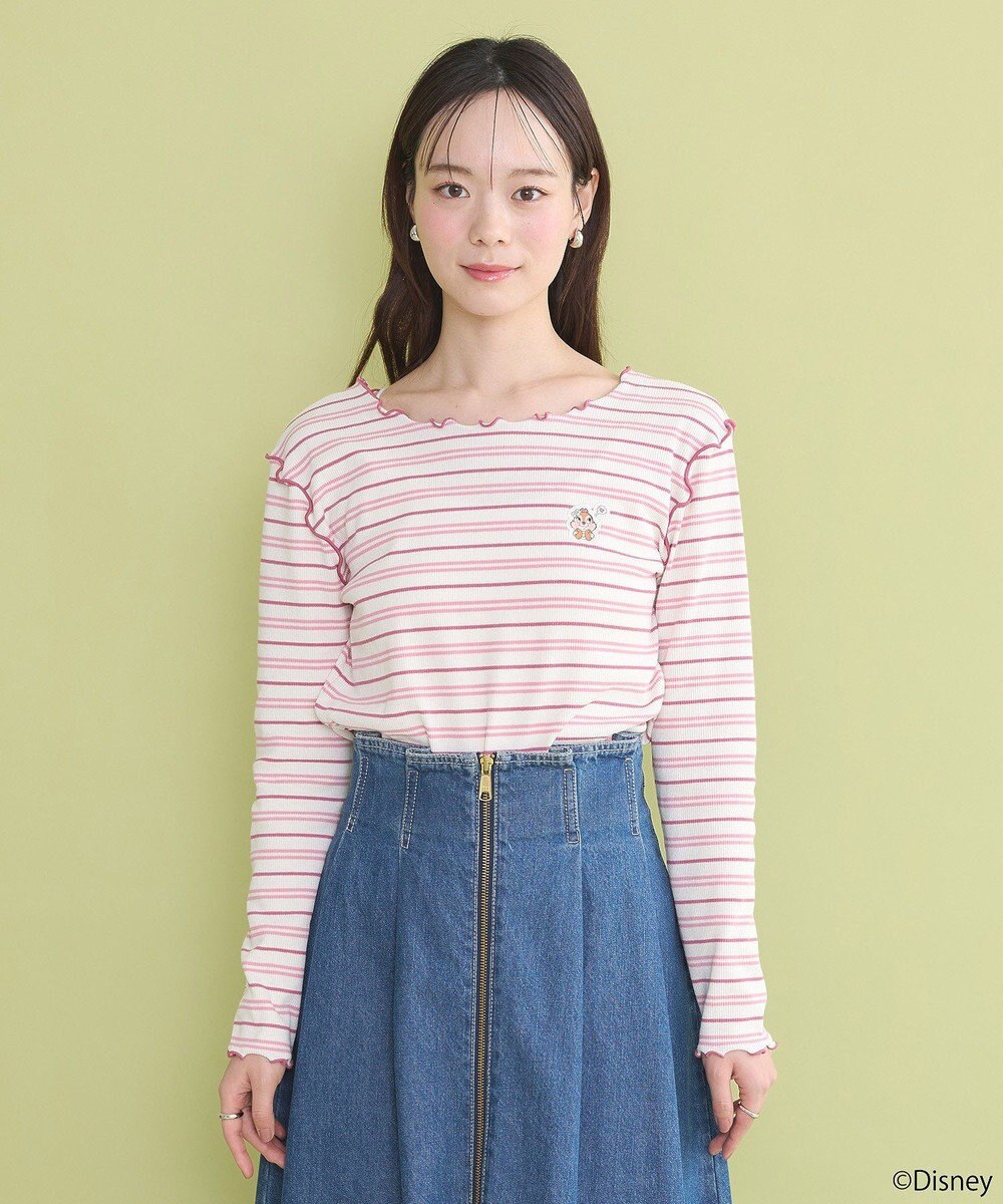 earth music&ecology チップ＆デール／ボーダーメロープルオーバー 