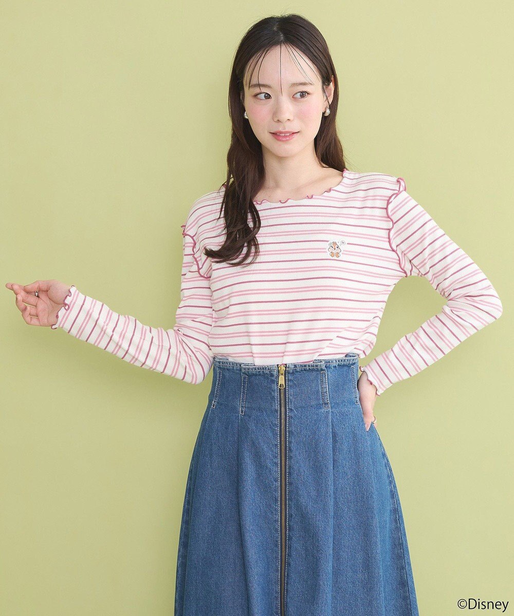 earth music&ecology チップ＆デール／ボーダーメロープルオーバー 