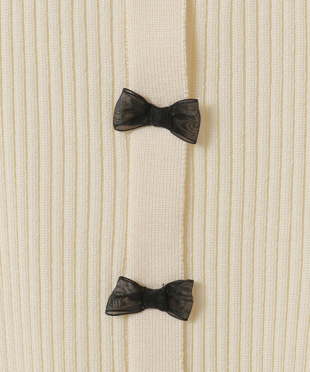 Green Parks ・ｓｗｉｎｇ　ｂｙ　フロントリボンリブニット 