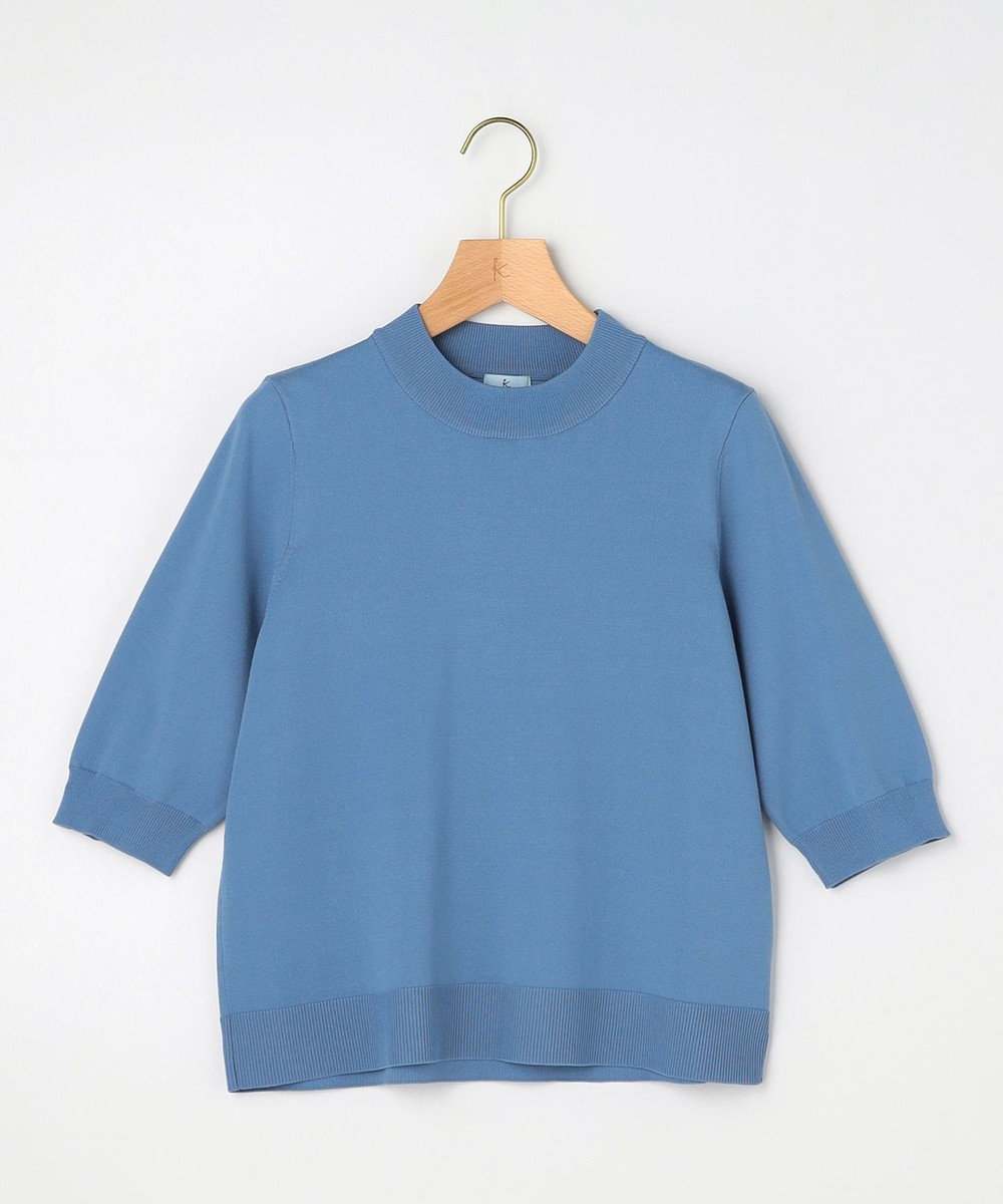 組曲 L 【先行予約】マイラックカラー 6分袖 ニット 