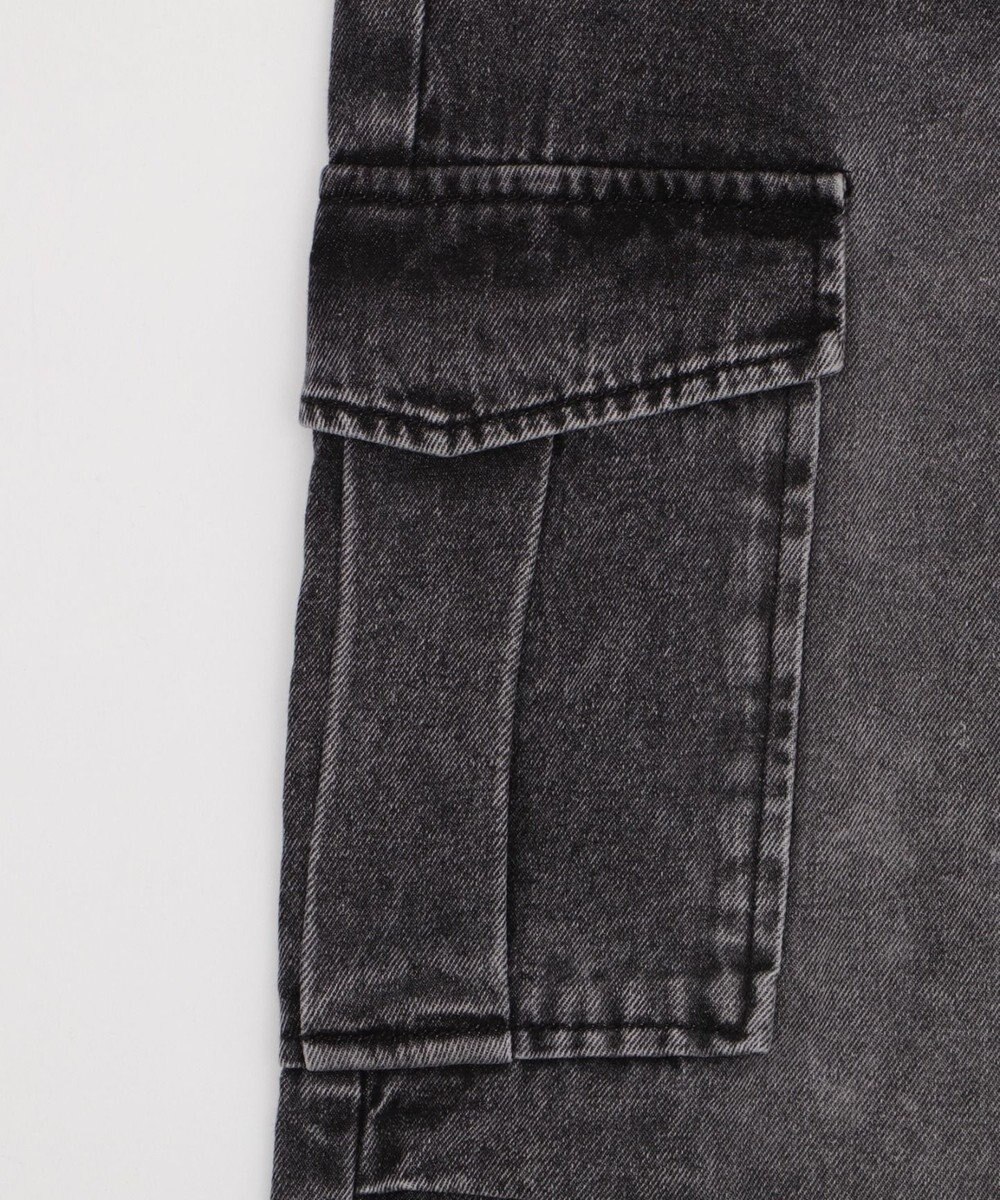 WEGO 【XS～Mサイズ展開/ウエストゴム 】デニムイージーパラシュートカーゴパンツ 