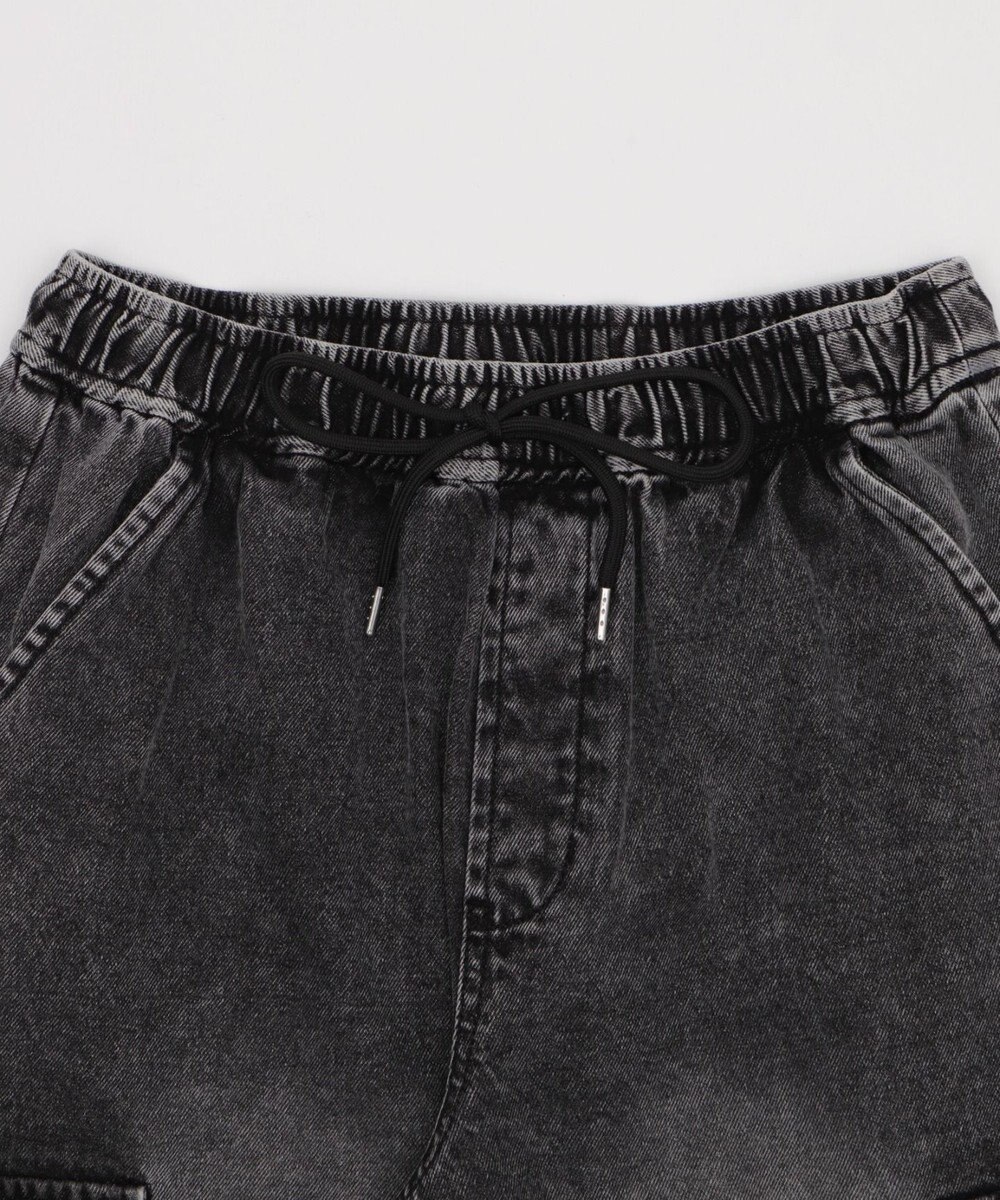 WEGO 【XS～Mサイズ展開/ウエストゴム 】デニムイージーパラシュートカーゴパンツ 