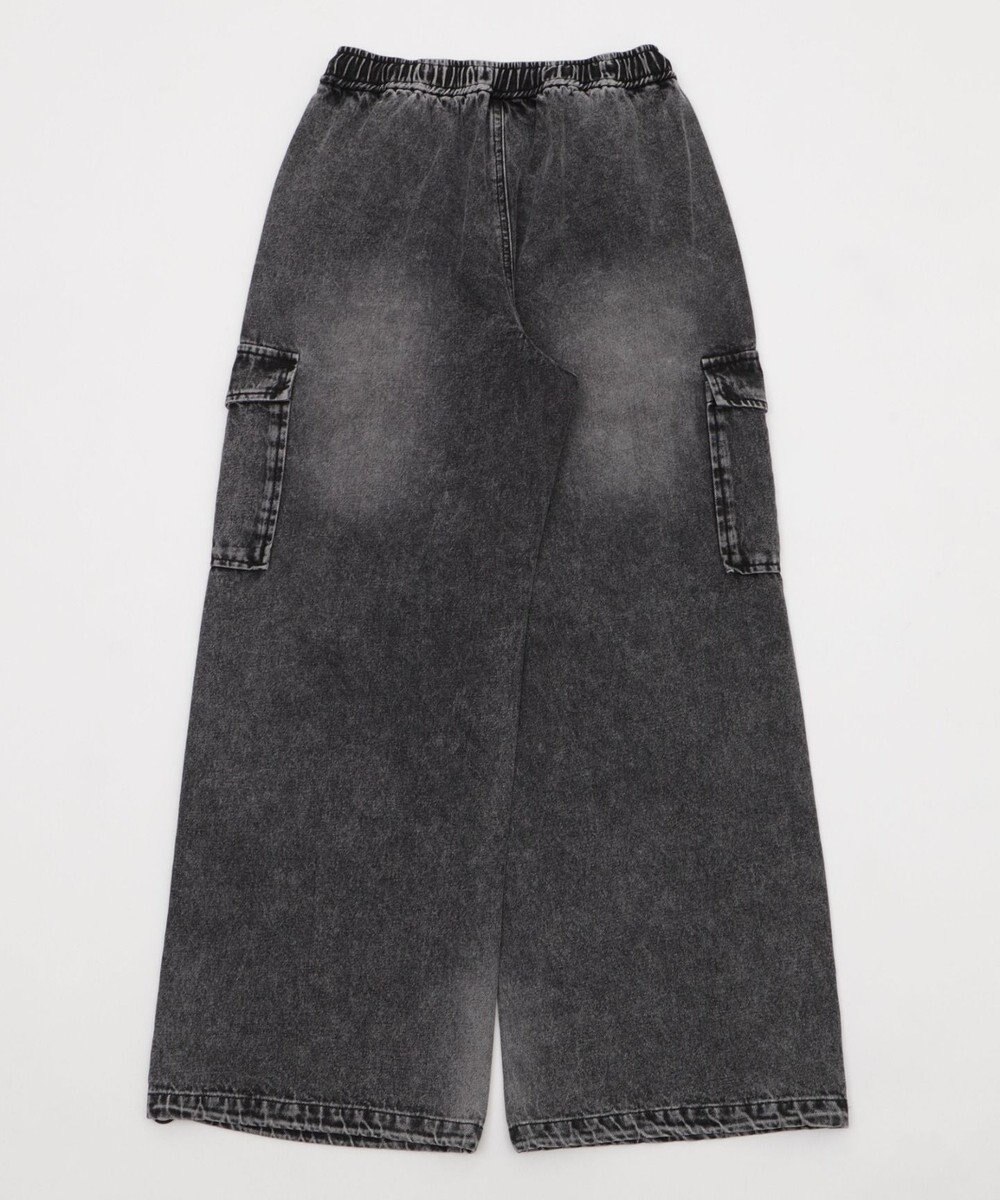 WEGO 【XS～Mサイズ展開/ウエストゴム 】デニムイージーパラシュートカーゴパンツ 