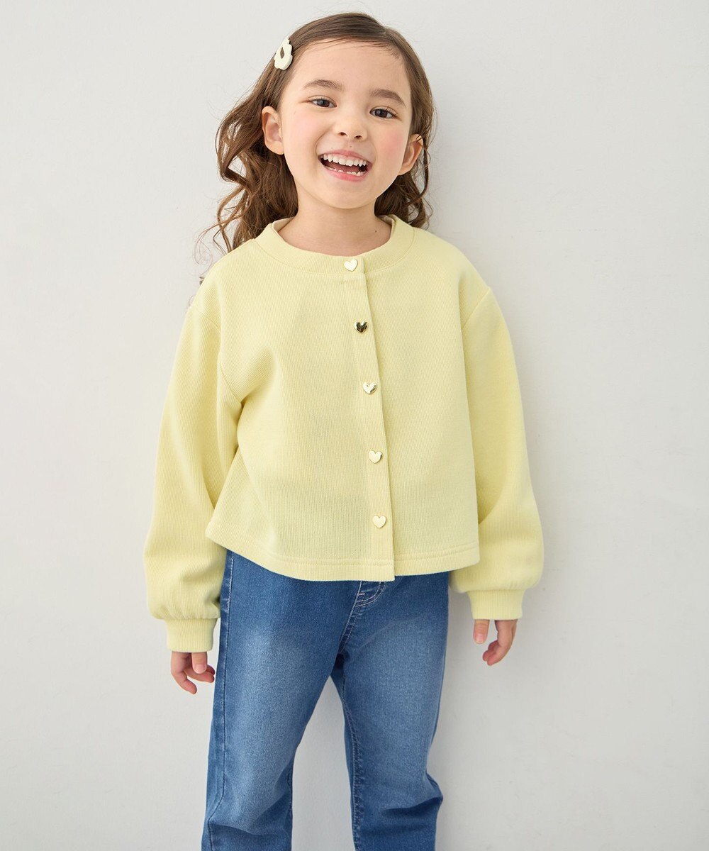 ANY KIDS 【洗濯機可能】スナップボタン カーディガン 