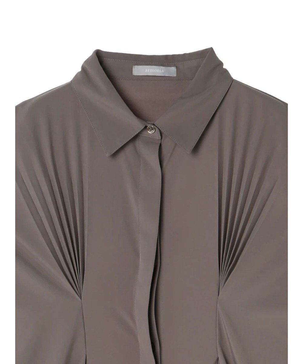 Green Parks ａ．タックプリーツシャツワンピース 