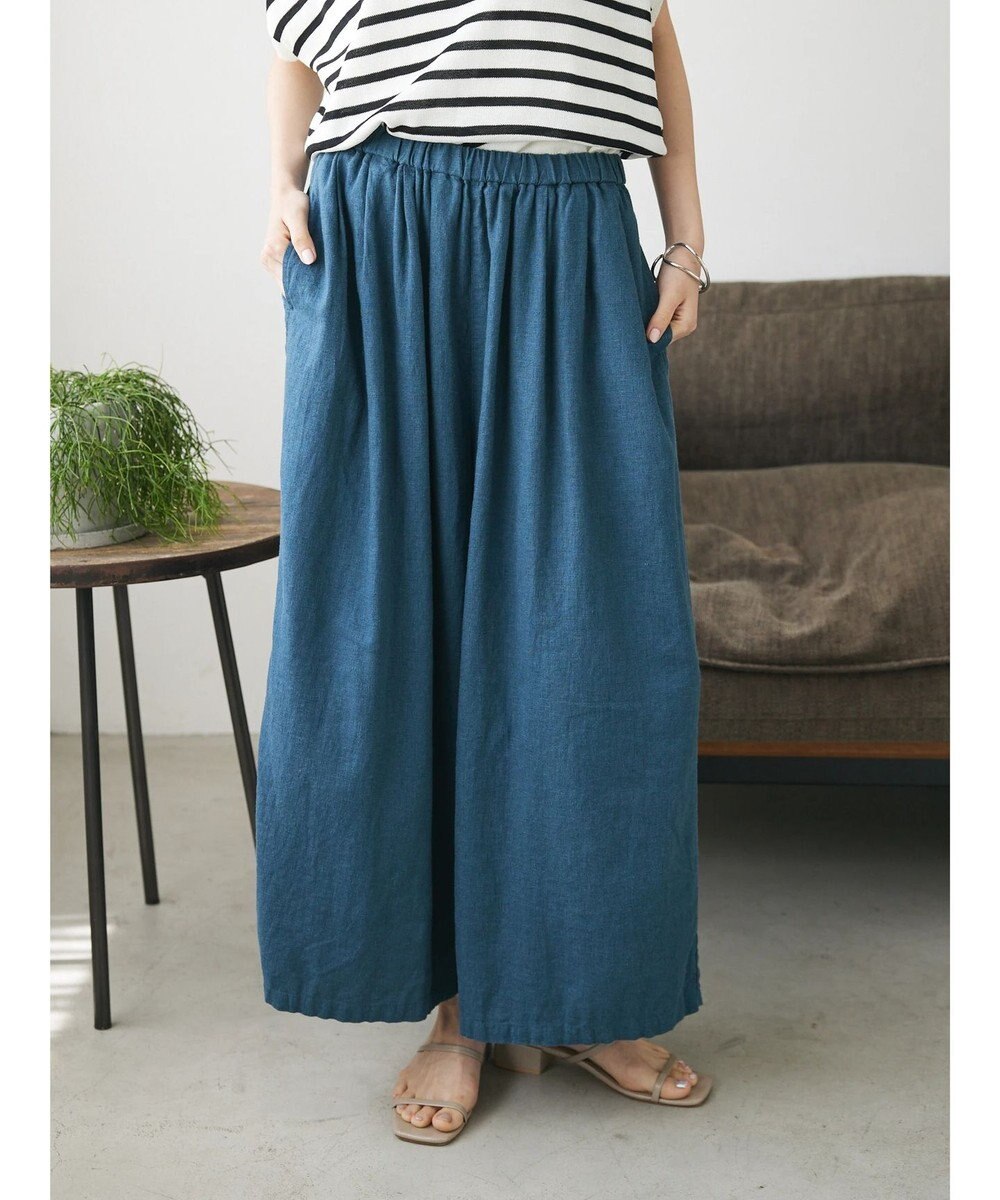 CRAFT STANDARD BOUTIQUE 【キナリノ別注】リネンレーヨンワイドパンツ 