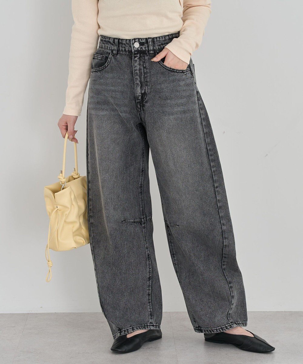 Green Parks ・ＥＬＥＮＣＡＲＥ　ＤＵＥ　デニムバレルレッグパン 