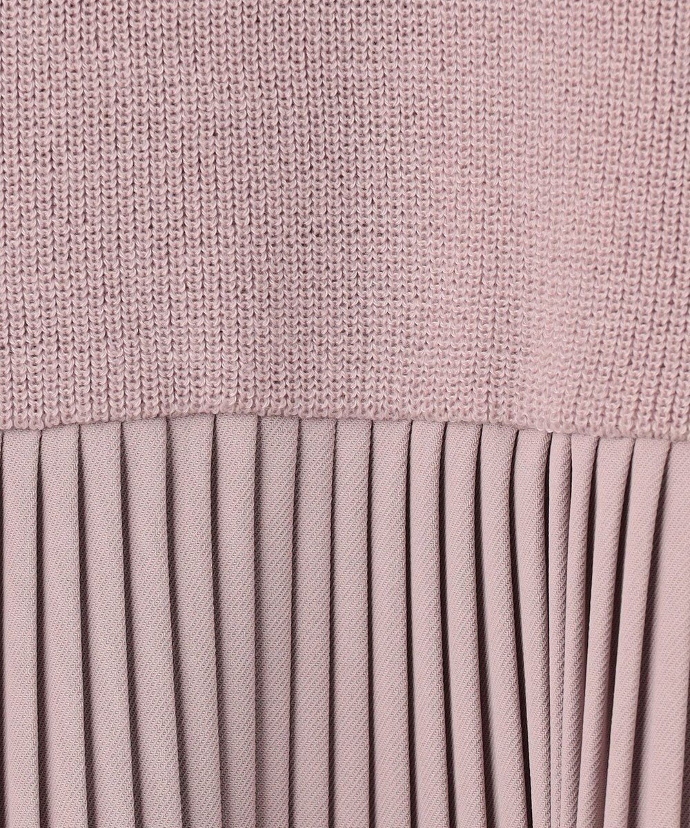 ANY SIS 【洗える】プリーツコンビ ニット 