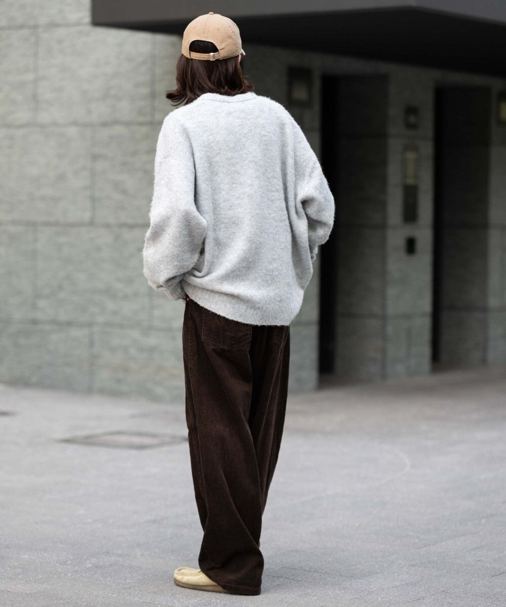 WEGO イージー3Dバレルレッグコーデュロイパンツ 