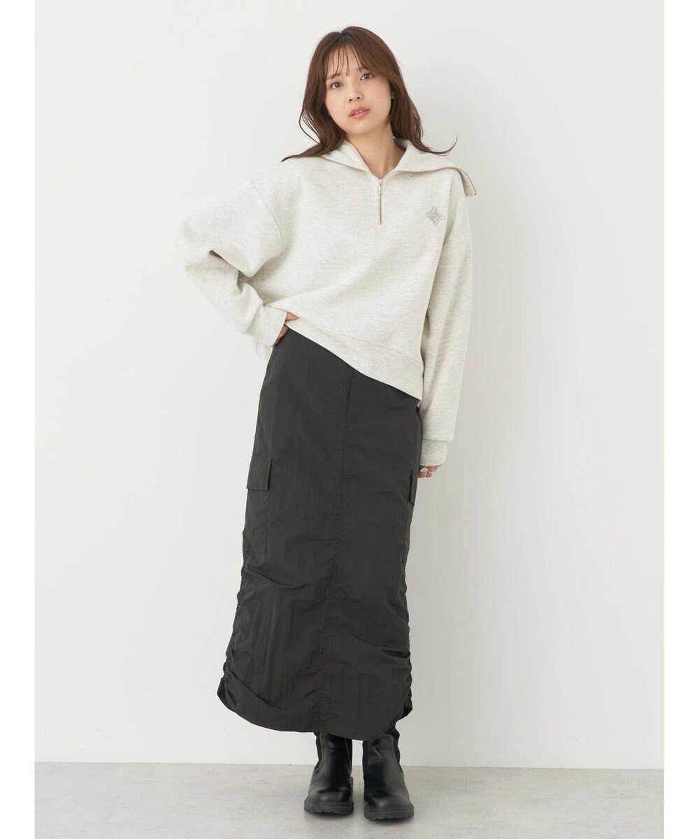 earth music&ecology ハーフＺＩＰ裏起毛プルオーバー 