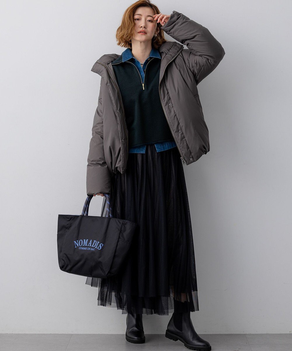 23区 S 【WEB&一部店舗限定】ステッチレス フーデット ダウン 