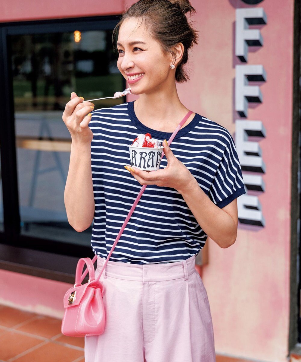 UNFILO L シアーワイドパンツ 