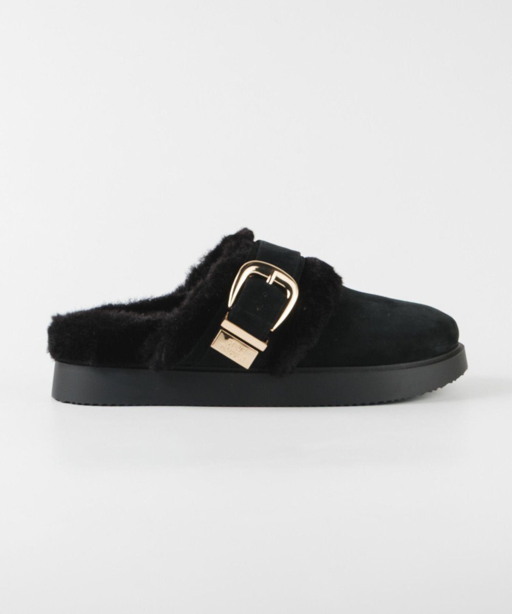 STEVE MADDEN COZY-UP ファーバックルサボ 