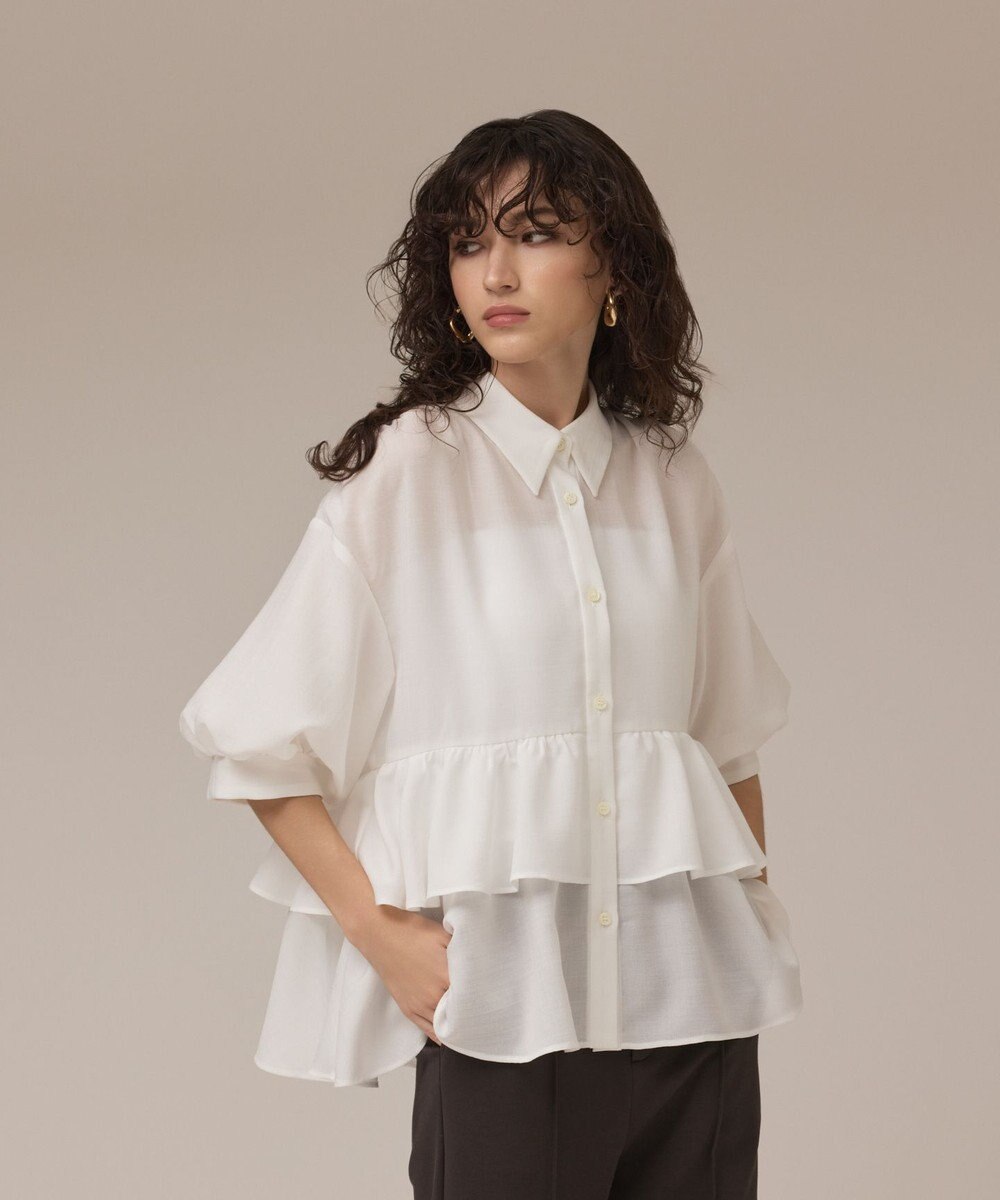 GRACE CONTINENTAL ティアードシャツチュニック 