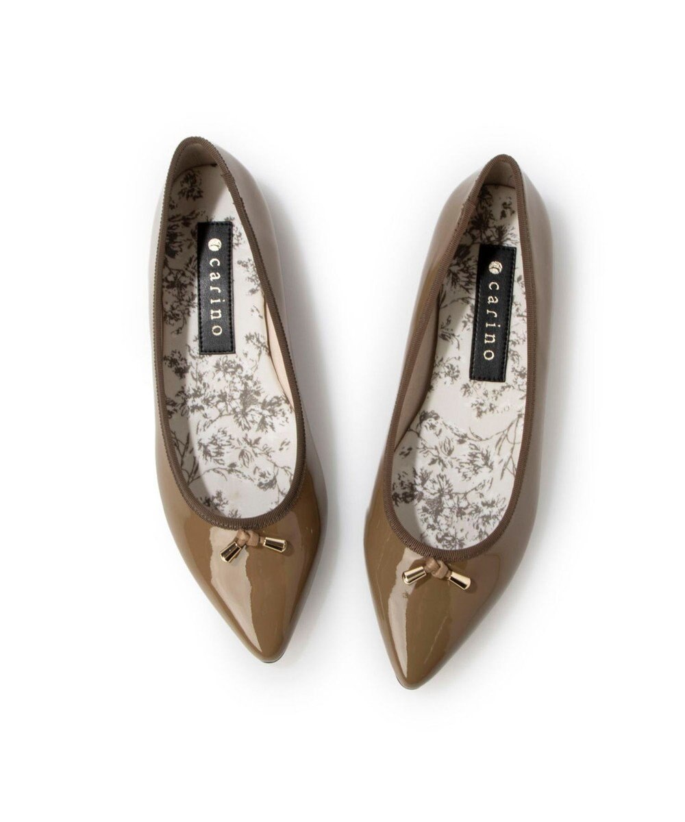 MODE ET JACOMO <carino>【レイン対応】中敷きデザインバレエシューズ 