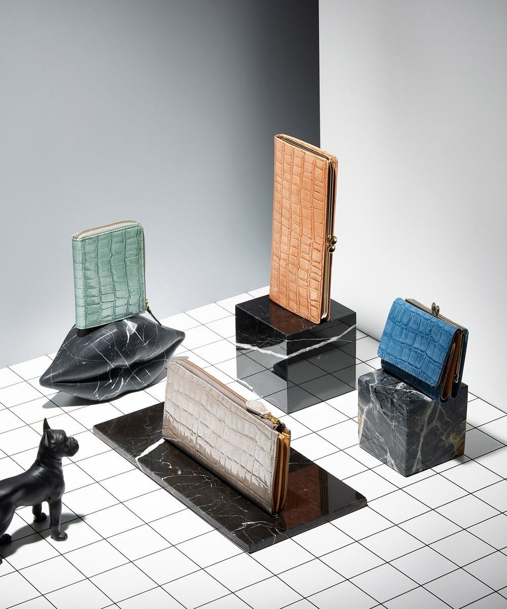 TOPKAPI 【TOPKAPI】エナメルクロコ型押し・がま口長財布 COCCO VERNICE コッコ ベルニーチェ 