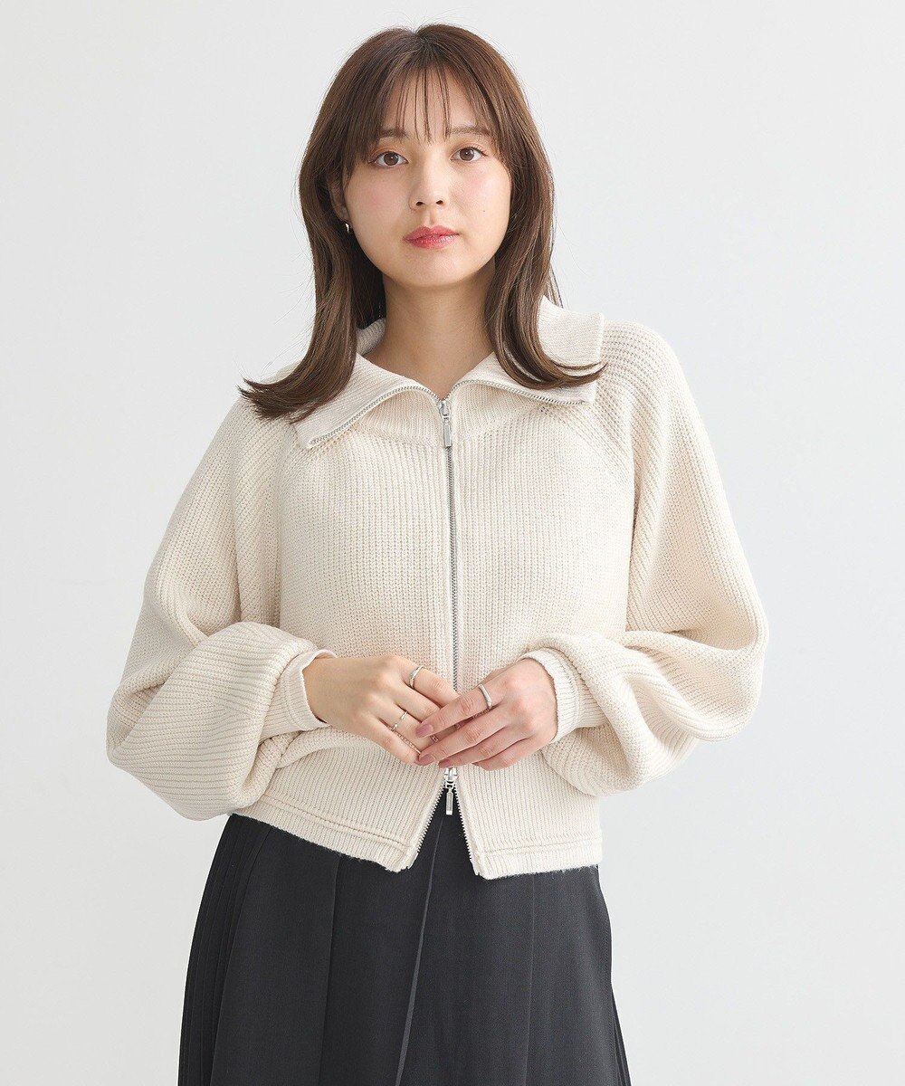 earth music&ecology ＢＩＧカラージップカーディガン 