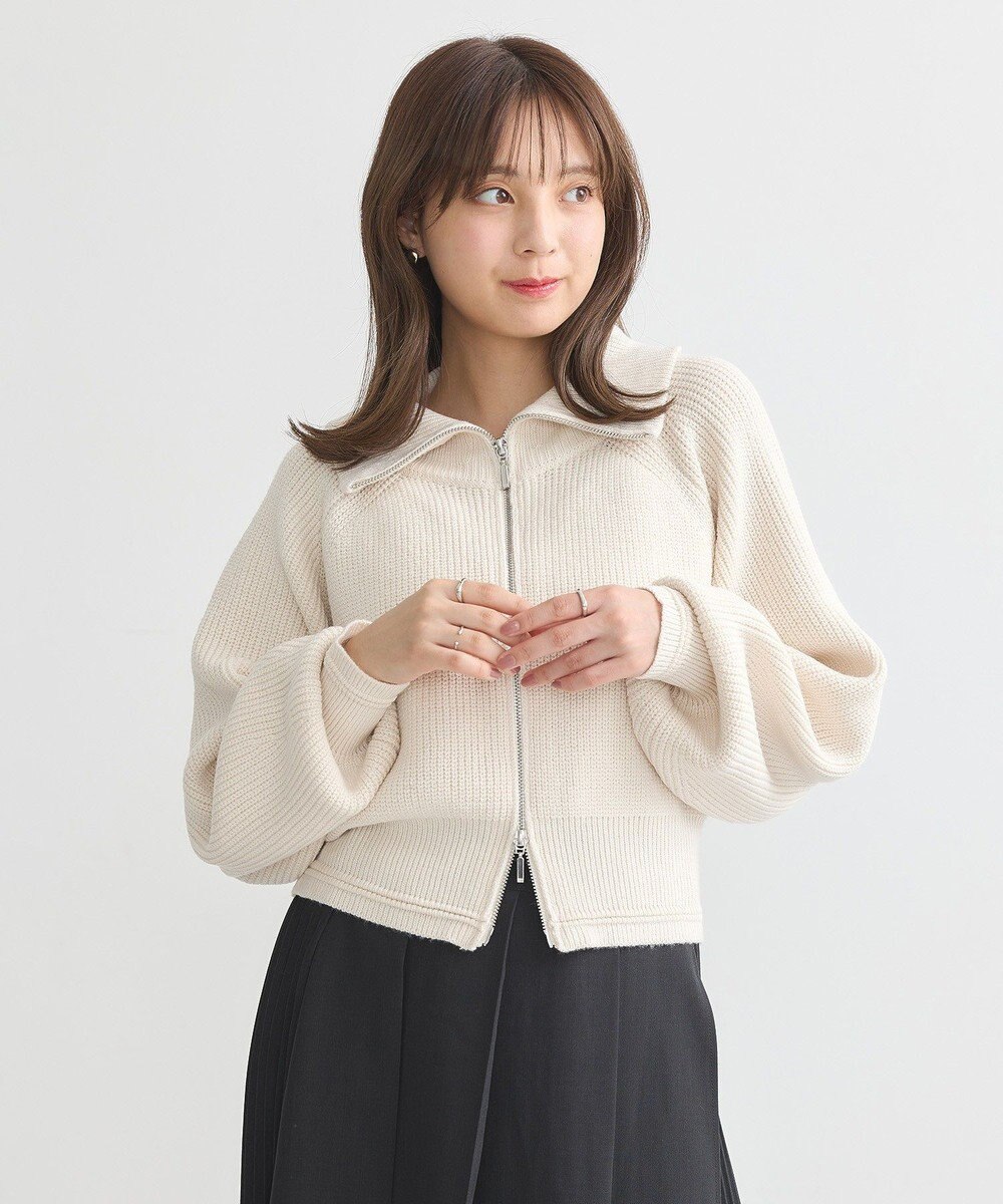 earth music&ecology ＢＩＧカラージップカーディガン 