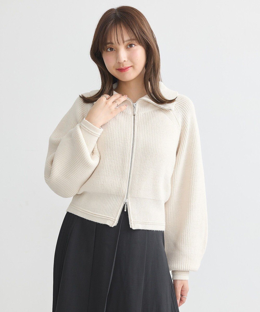 earth music&ecology ＢＩＧカラージップカーディガン 