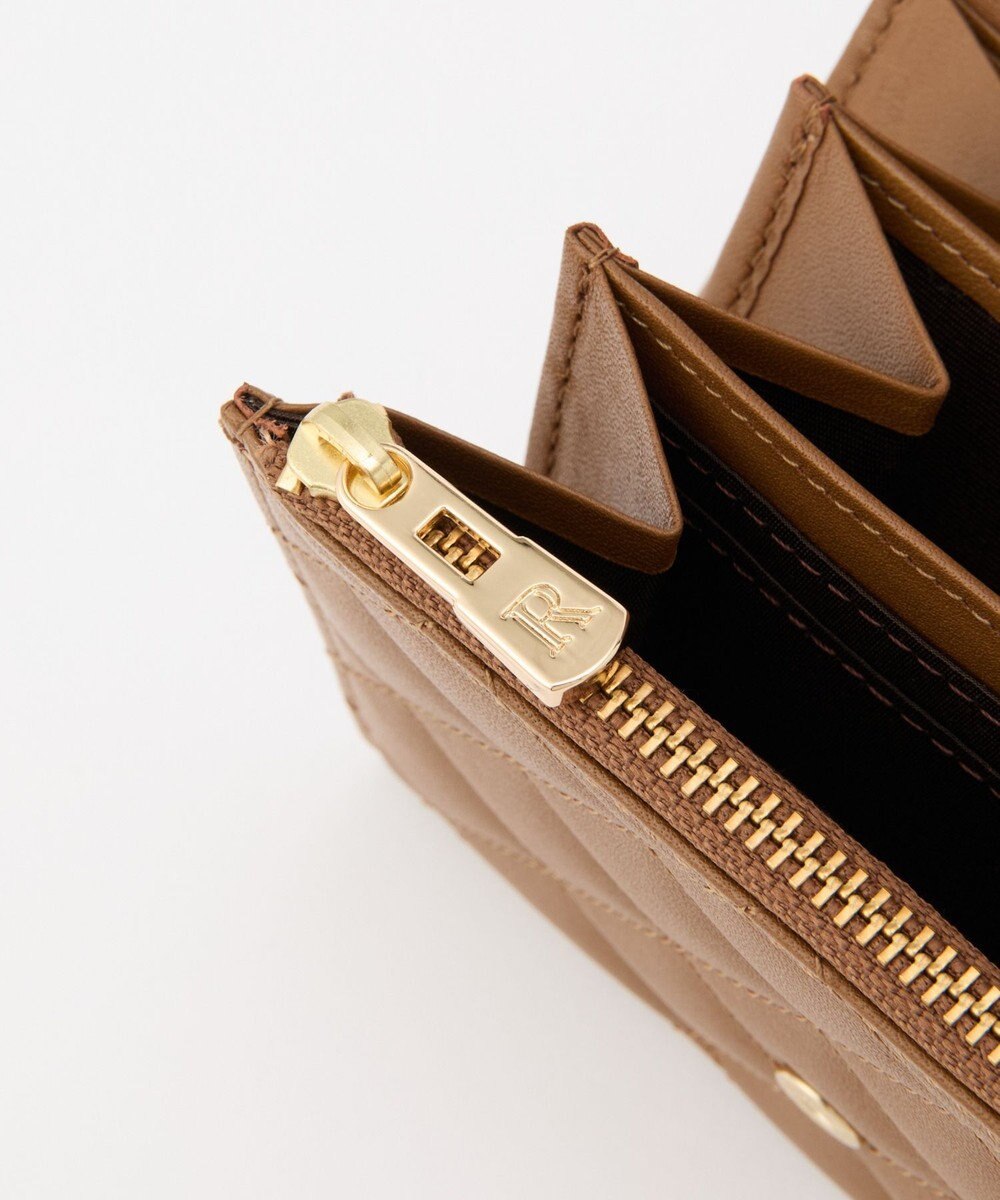 russet 【2025AW新作】キルティングレザー二つ折りウォレット(SO-428) 