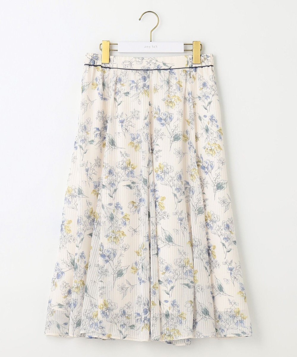 ANY SIS S 【美人百花7月号掲載】ファジーカラーフラワー スカート 