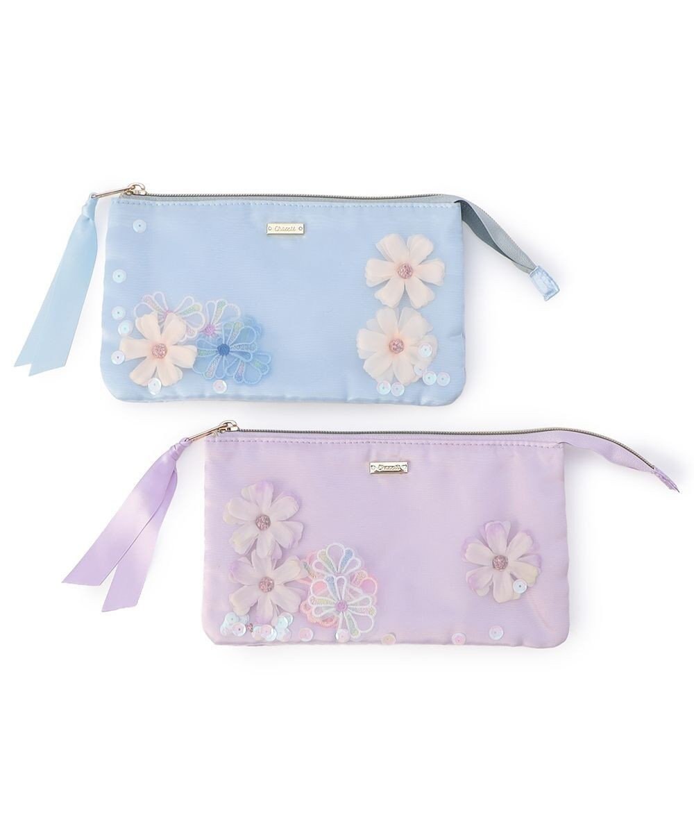 Chacott フラワーリボンポーチ 