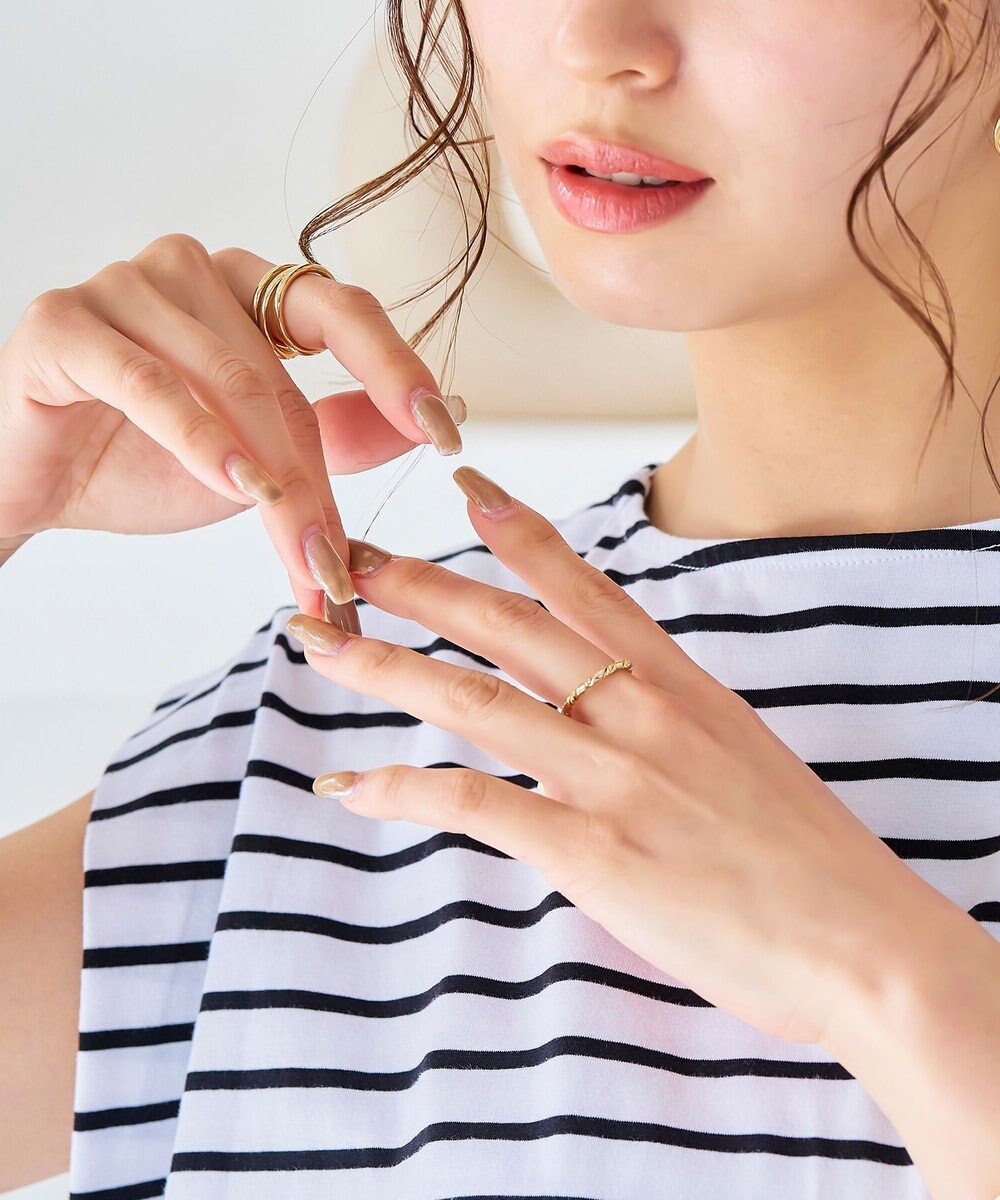 Tiaclasse 【4点セット】クロスデザインリング　アソートセット 