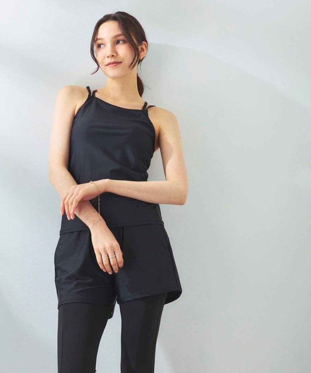 OP／FILA 【ocean pacific】モックネックラッシュガード付き 水着5点セット 