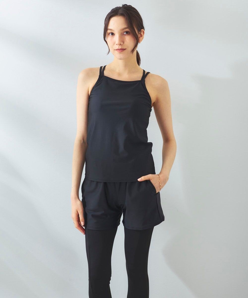 OP／FILA 【ocean pacific】モックネックラッシュガード付き 水着5点セット 