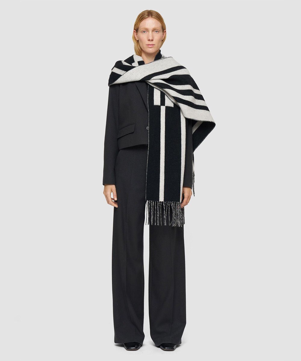 JOSEPH ウーヴンスカーフ　ストライプ 