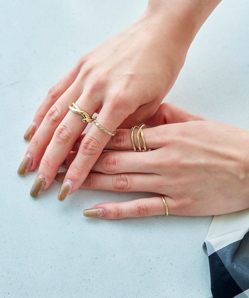 Tiaclasse 【4点セット】クロスデザインリング　アソートセット 