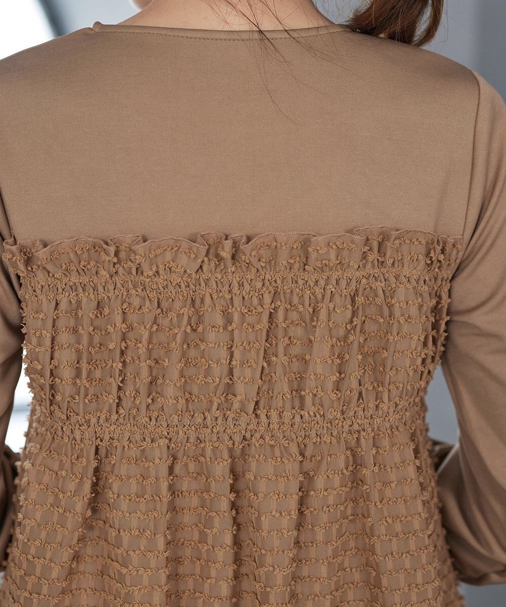 Tiaclasse ポンチ×ジャガードドッキングチュニック 