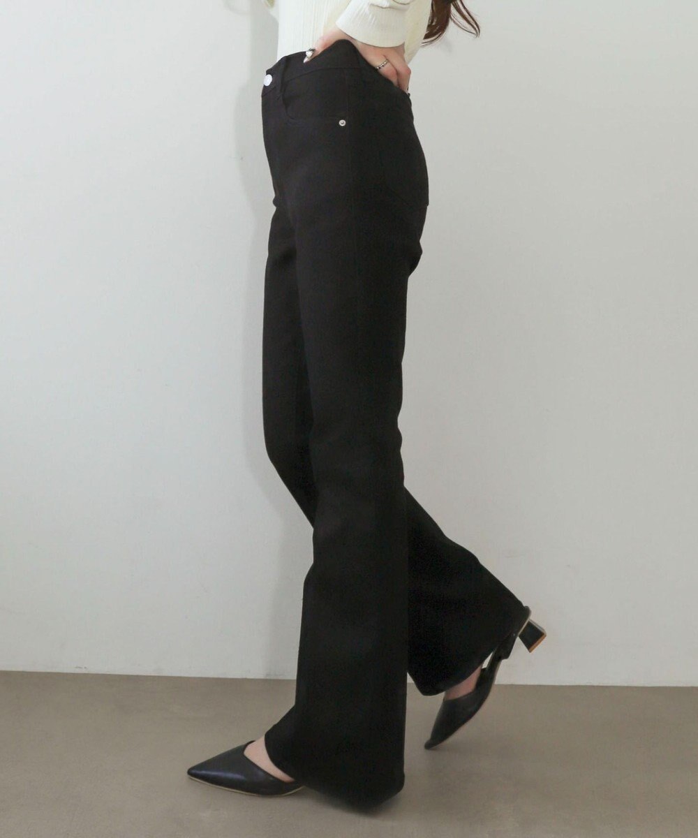 WEGO 【美脚パンツ】ストレッチフレアデニムパンツ 